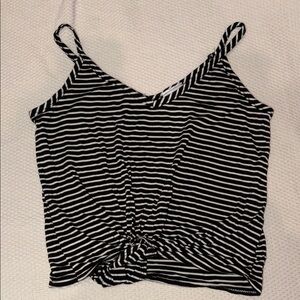 Olivia Rae Black and White Striped Camisole